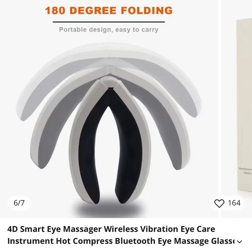 Smart Eye Mask Heat and Massage NWT